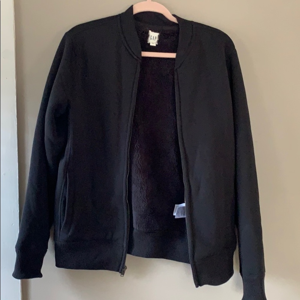 GAP Sherpa Lined Zip-up Sweatshirt/Jacket